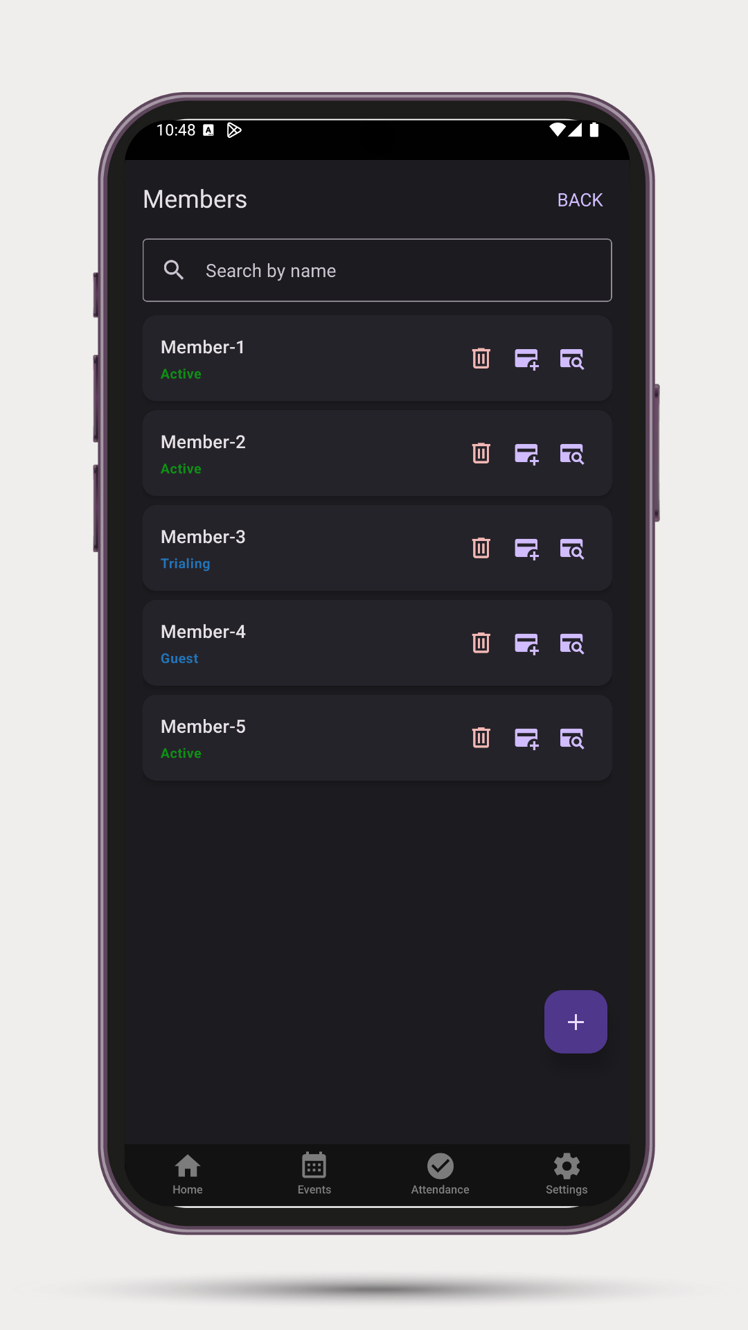 Member management - Export and import data across devices